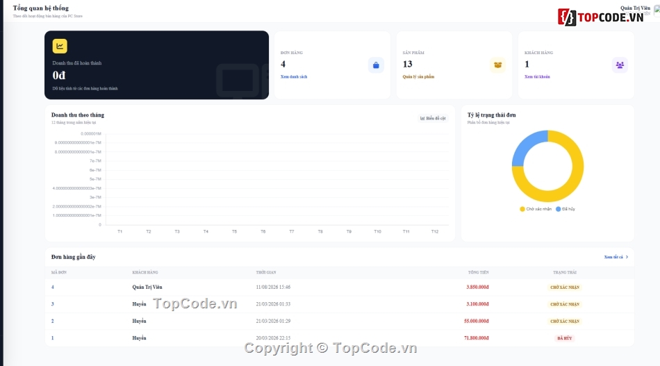 Web bán máy tính,Website php,Website bán linh kiện máy tính